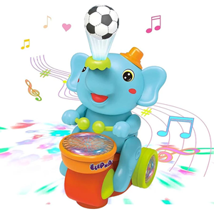 اسباب بازی فیل موزیکال و طبل زن Elephant Musican_اسباب بازی نوزادی